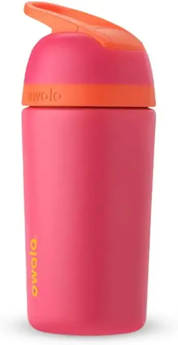 Owala Kids Flip Insulation Stainless Steel Water Bottle with Straw,