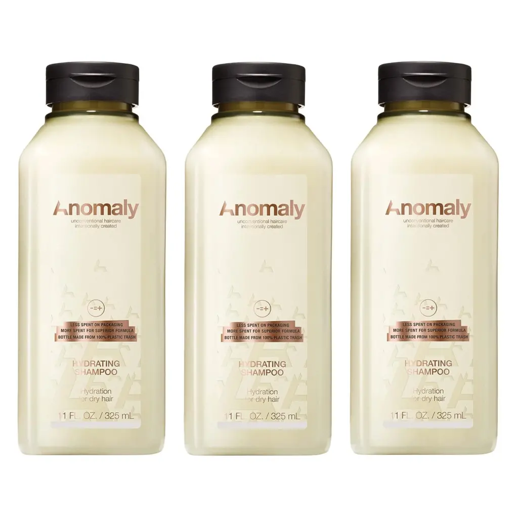 Anomaly Vegan Hydrating Shampoo with Aloe Vera & Coconut Oil for Dry Damaged Hair Sulfate Free & Paraben Free